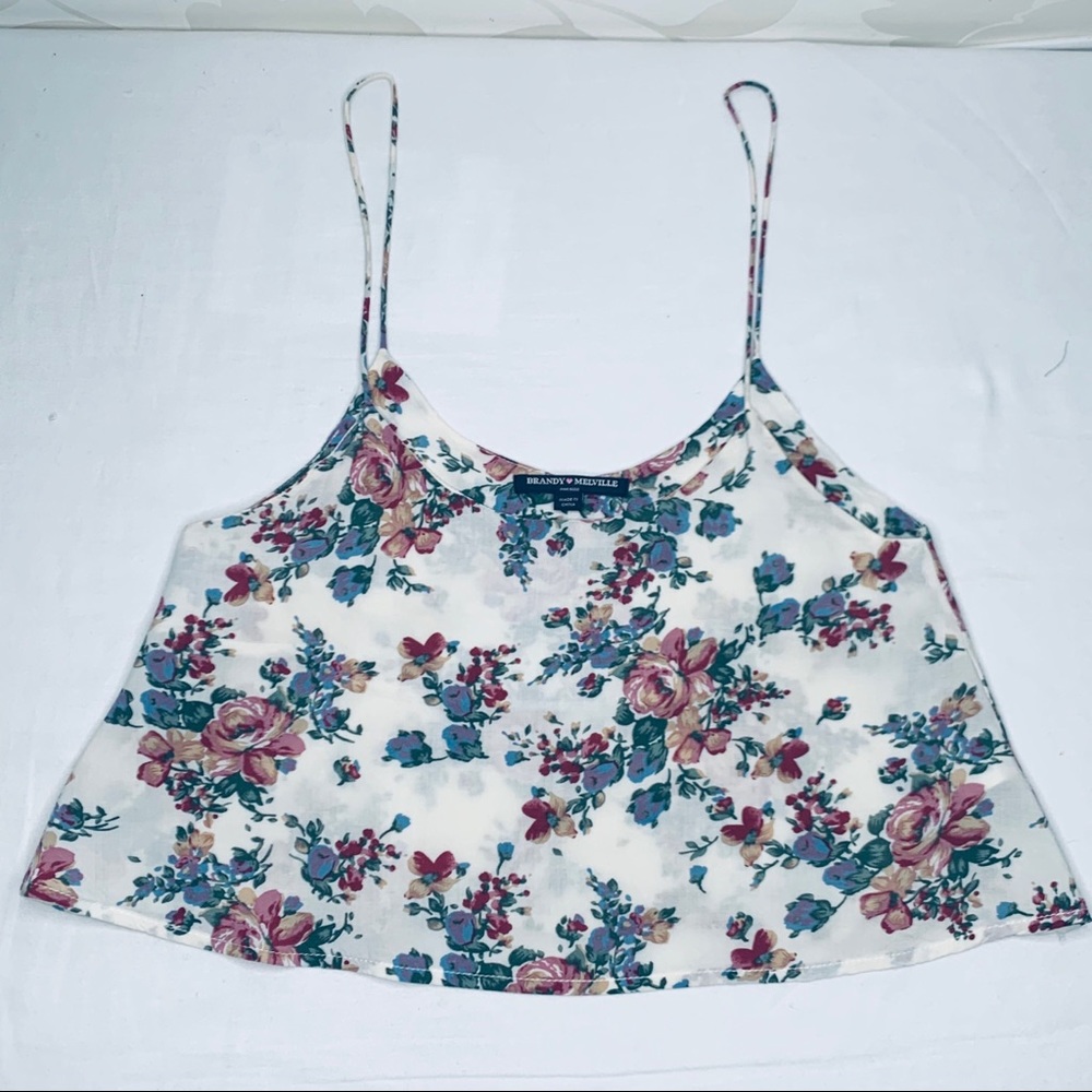 Brandy Melville | Floral Swing Crop Tank